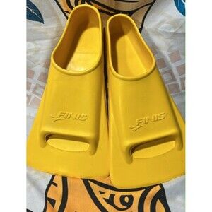 FINIS Floating Short Blade Swim Training Fins + Carry Bag (Zipper Broken)